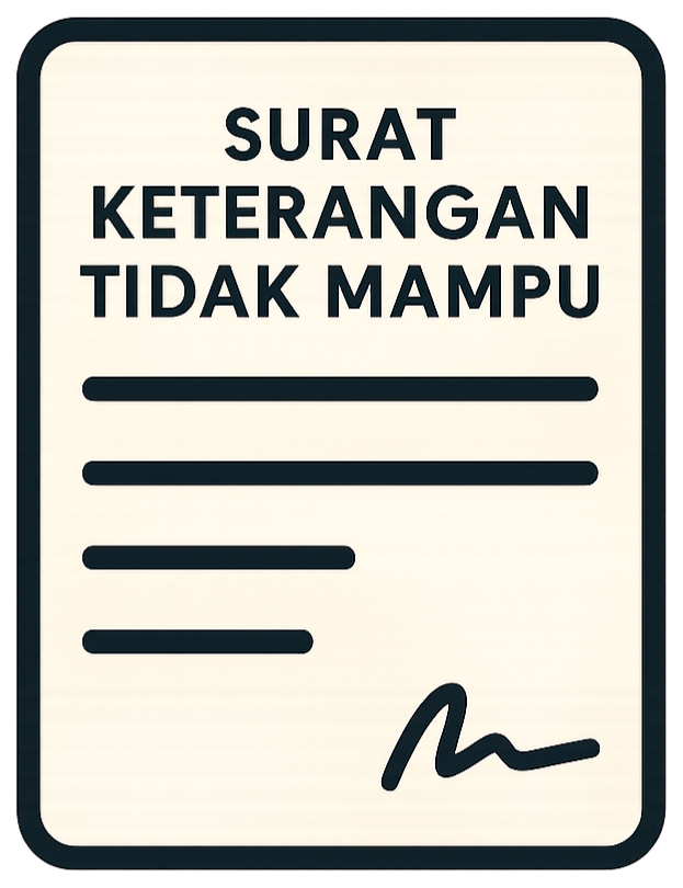 Surat Keterangan Tidak Mampu